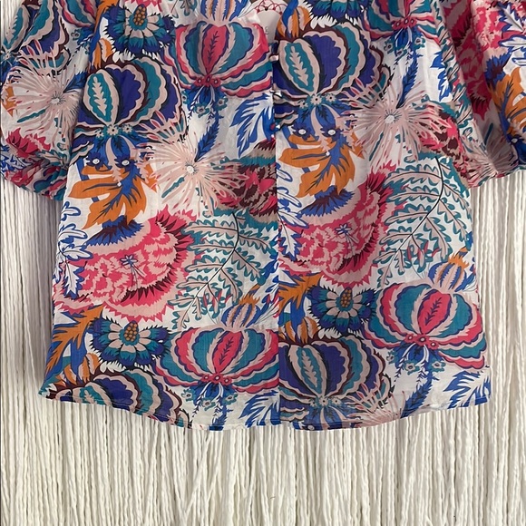 NWT Umgee Women's Colorful Big Sleeve Blouse Top M - Picture 6 of 8